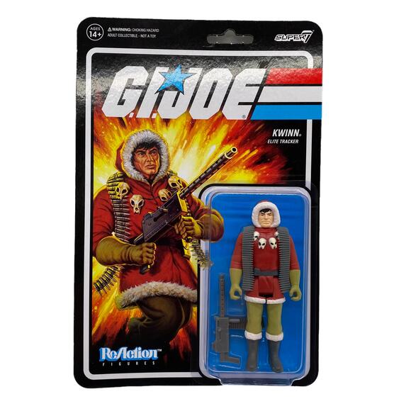 G.I. Joe Reaction Figures Kwinn Elite Tracker Super 7 New Sealed Hasbro 2021 - Picture 1 of 5